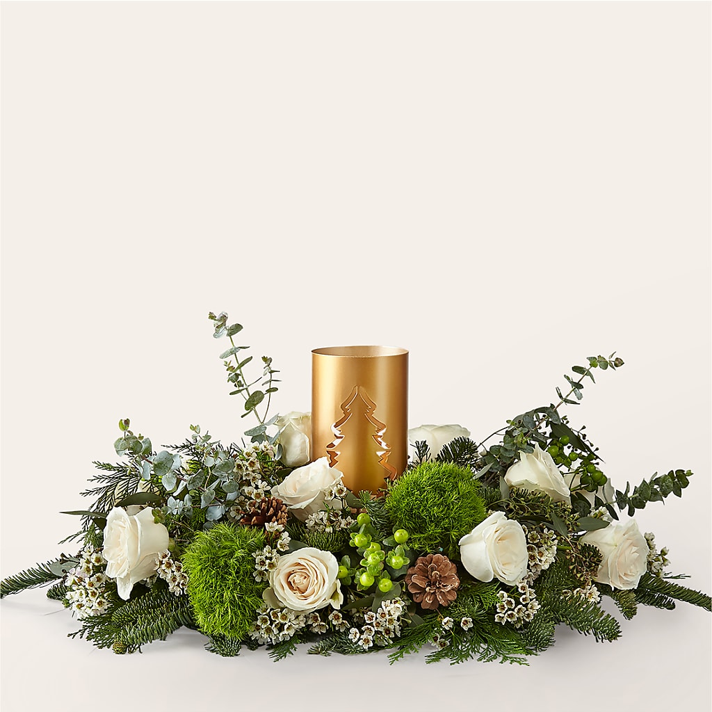 Chestnuts Roasting Centerpiece – Flowers By Us, Grand Forks ND