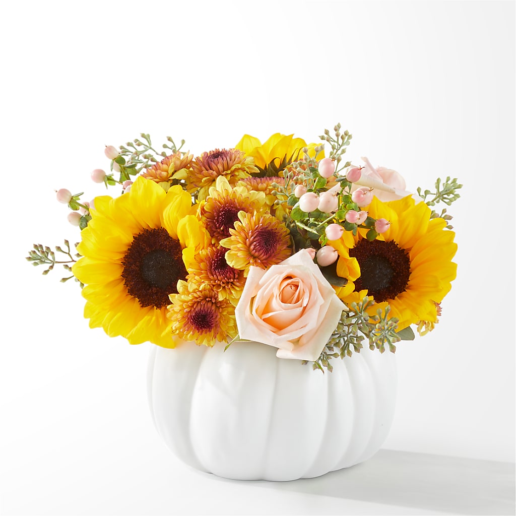 Pumpkin to Talk About Bouquet – Flowers By Us, Grand Forks ND
