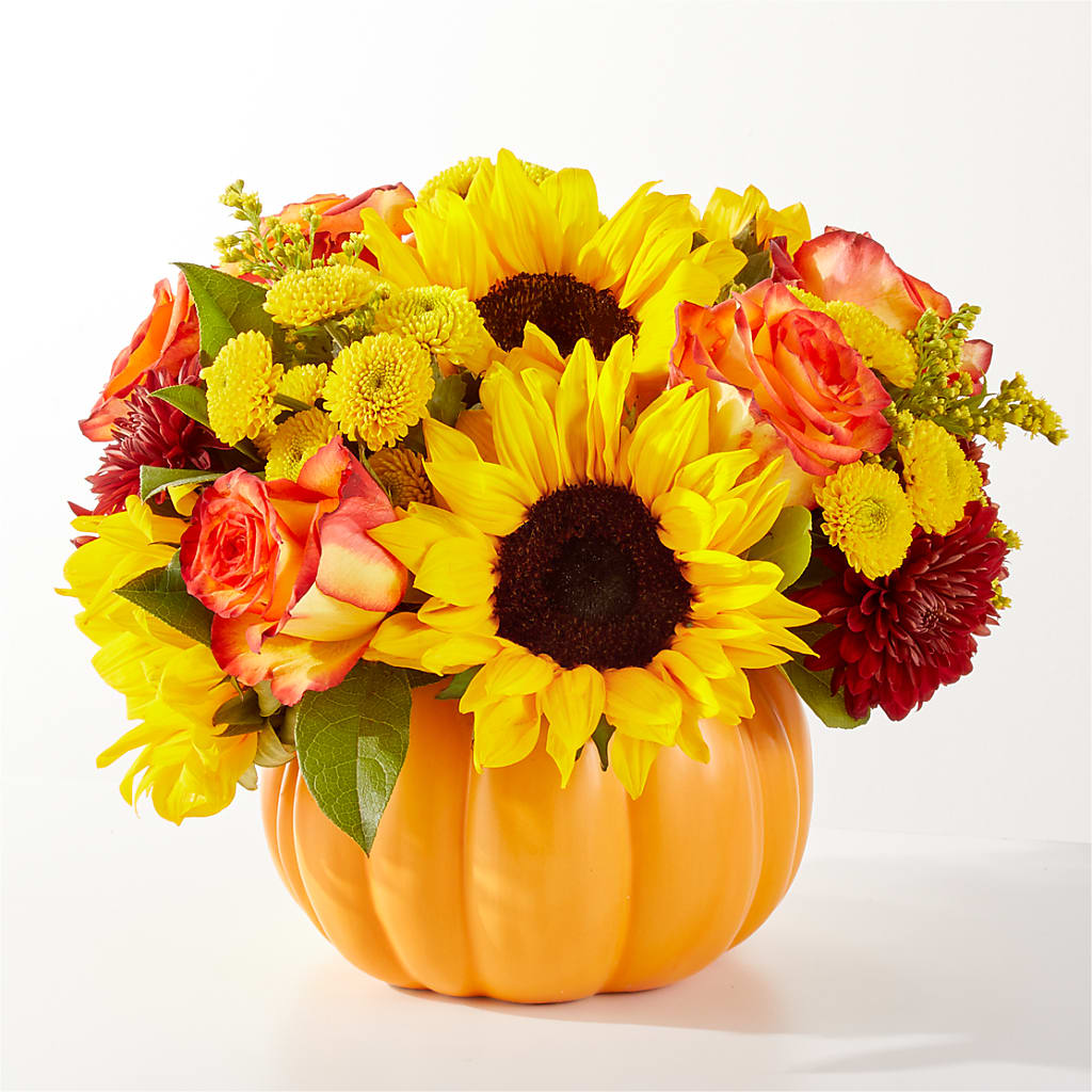 Golden Gourd Pumpkin Bouquet – Flowers By Us, Grand Forks ND