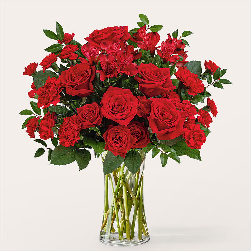 Brilliant Ruby Bouquet – Flowers By Us, Grand Forks ND