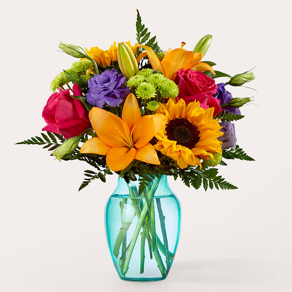 Double Rainbow Bouquet – Flowers By Us, Grand Forks ND