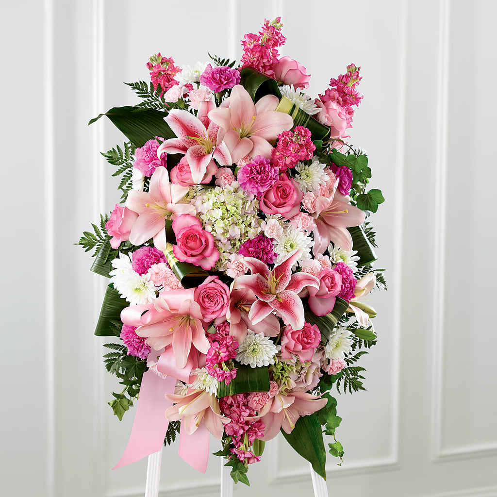Comforting Standing Spray – Flowers By Us, Grand Forks ND