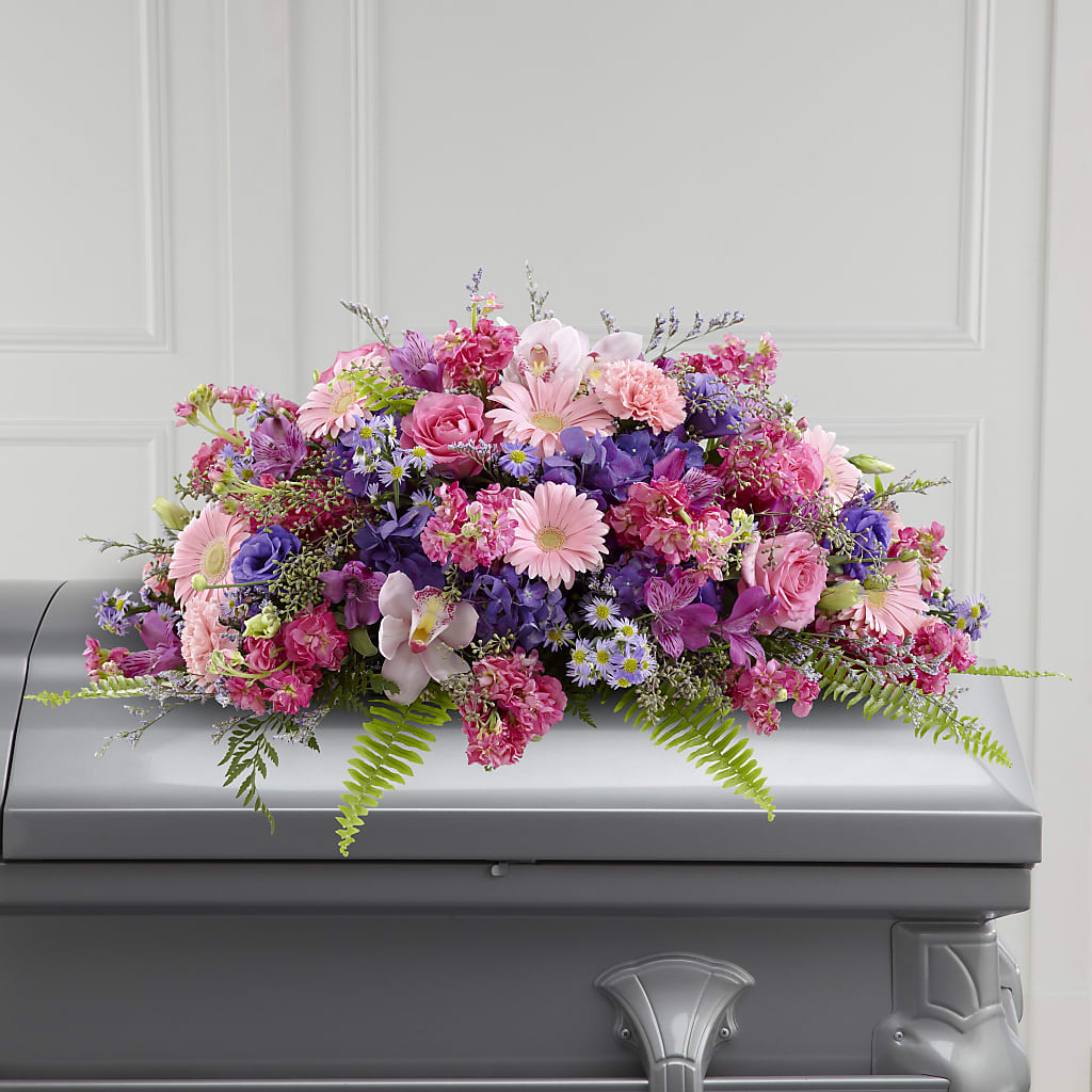 Glorious Garden Casket Spray – Flowers By Us, Grand Forks ND