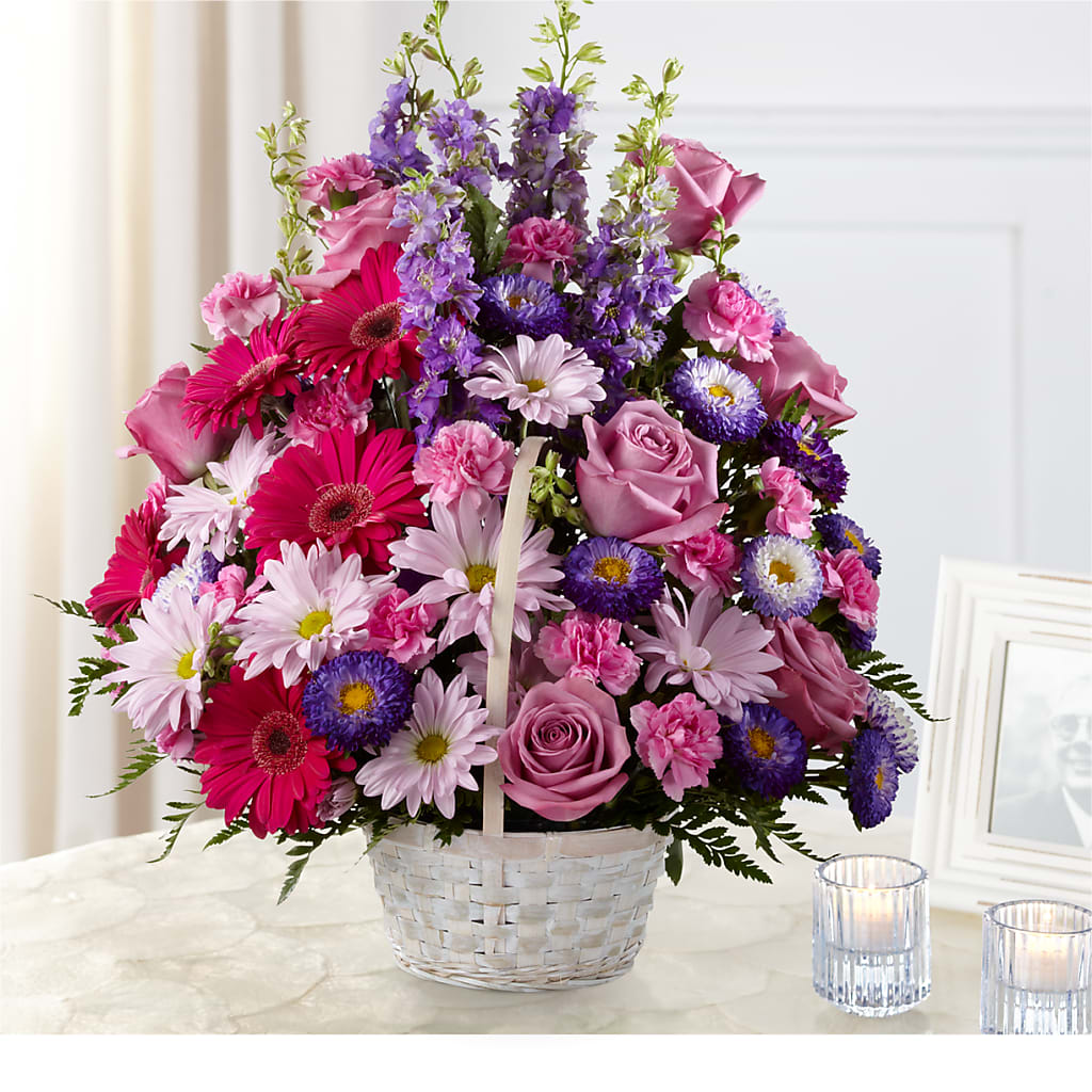 Pastel Peace Basket – Flowers By Us, Grand Forks ND