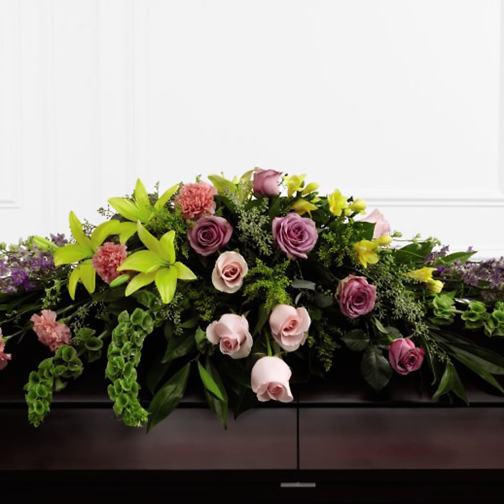 Forever Beloved Casket Spray – Flowers By Us, Grand Forks ND