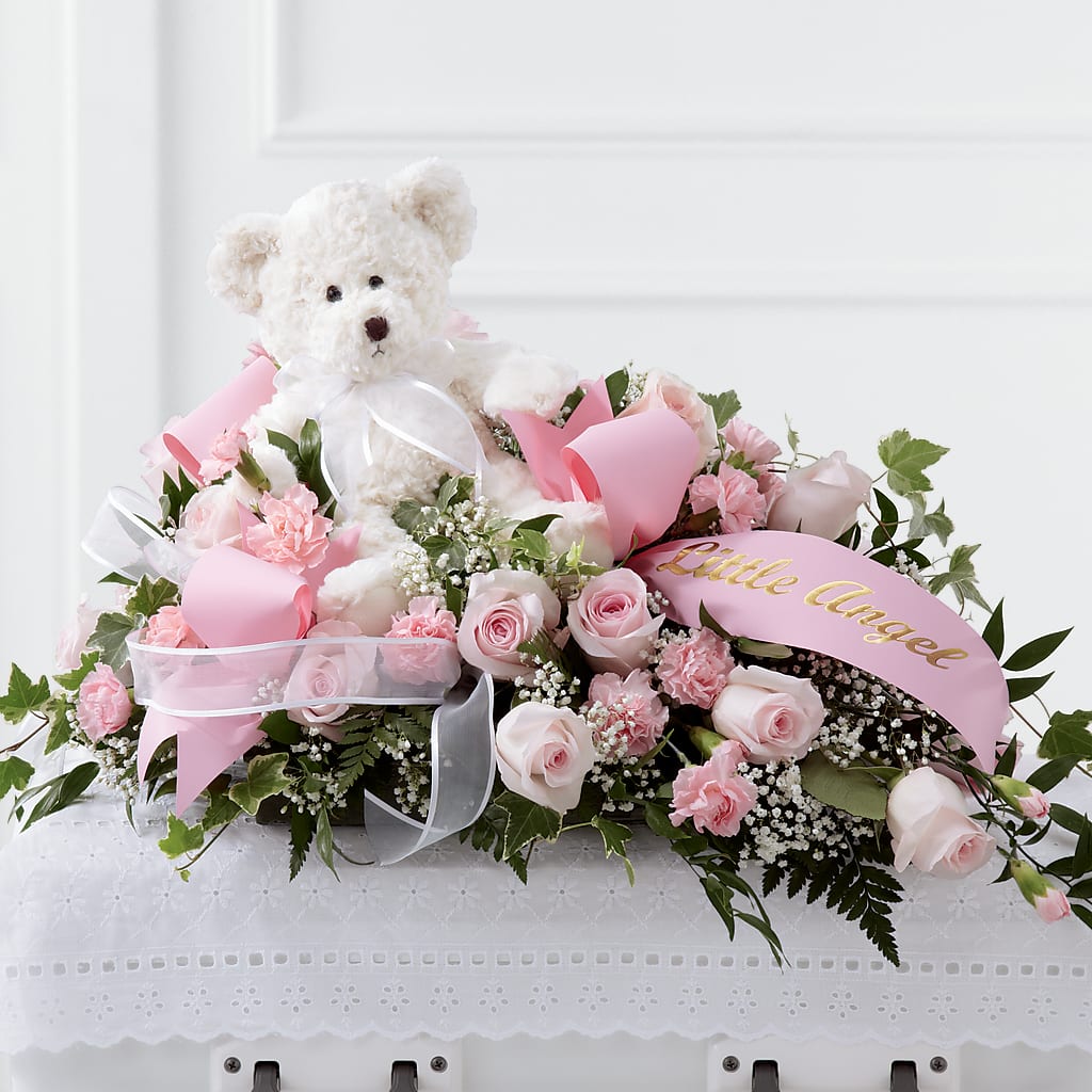 Touch of Sympathy Casket Spray – Flowers By Us, Grand Forks ND