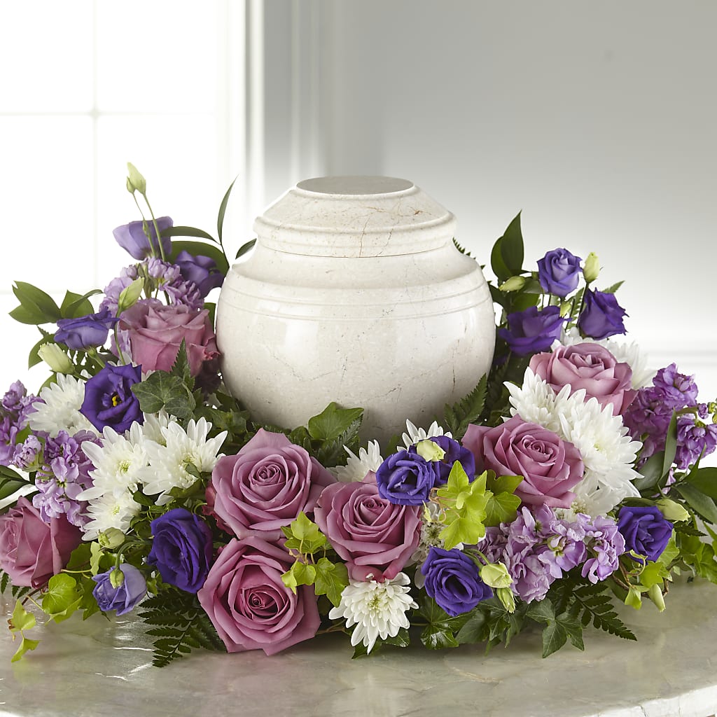 Blooming Sympathy Cremation Adornment – Flowers By Us, Grand Forks ND