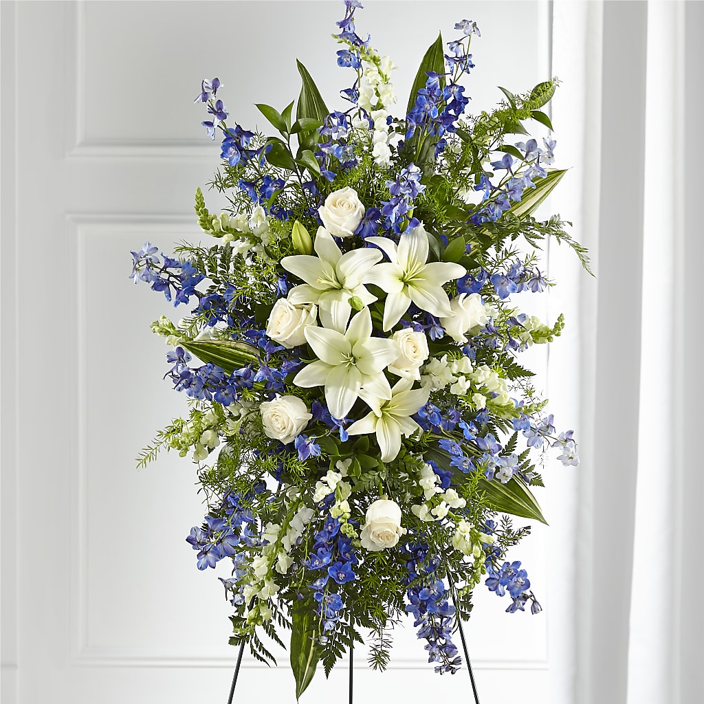 Faithful Friend Standing Spray – Flowers By Us, Grand Forks ND