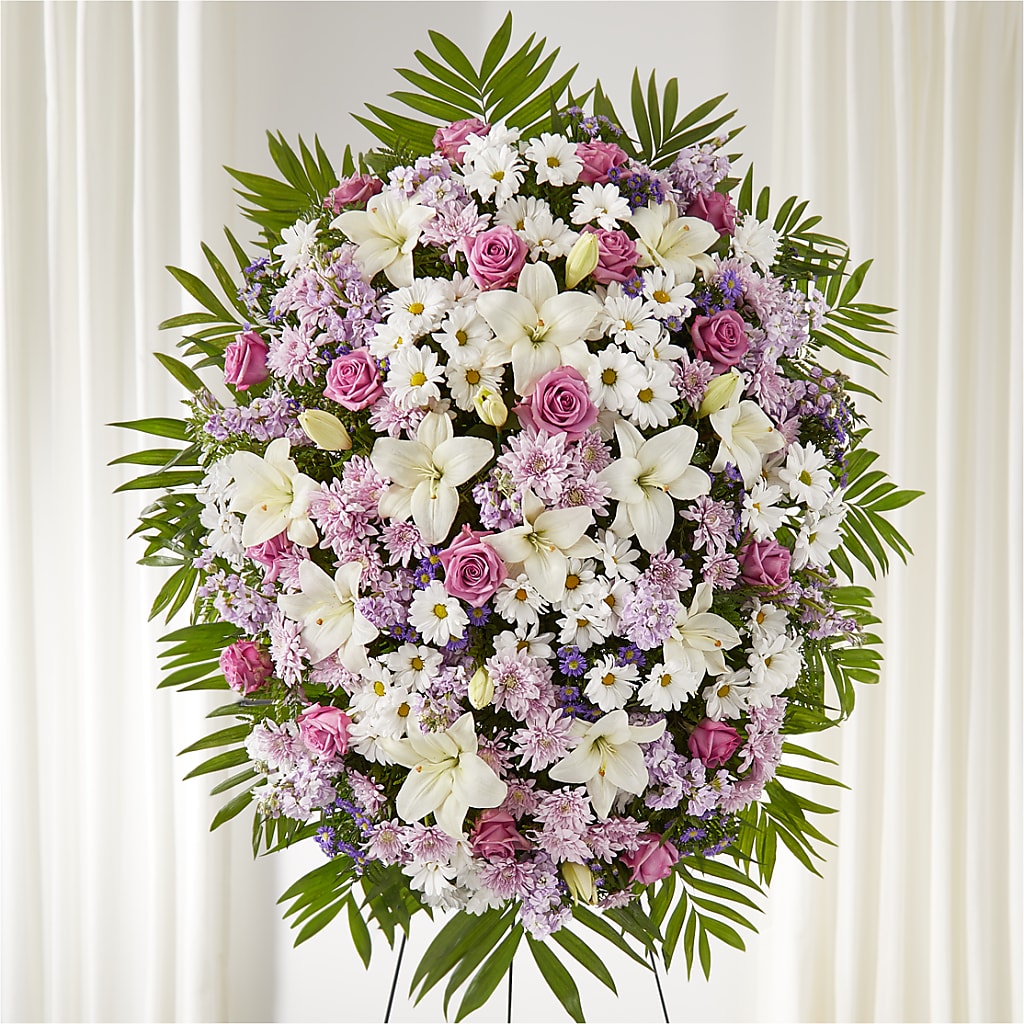 Surrounded by Love Standing Spray – Flowers By Us, Grand Forks ND