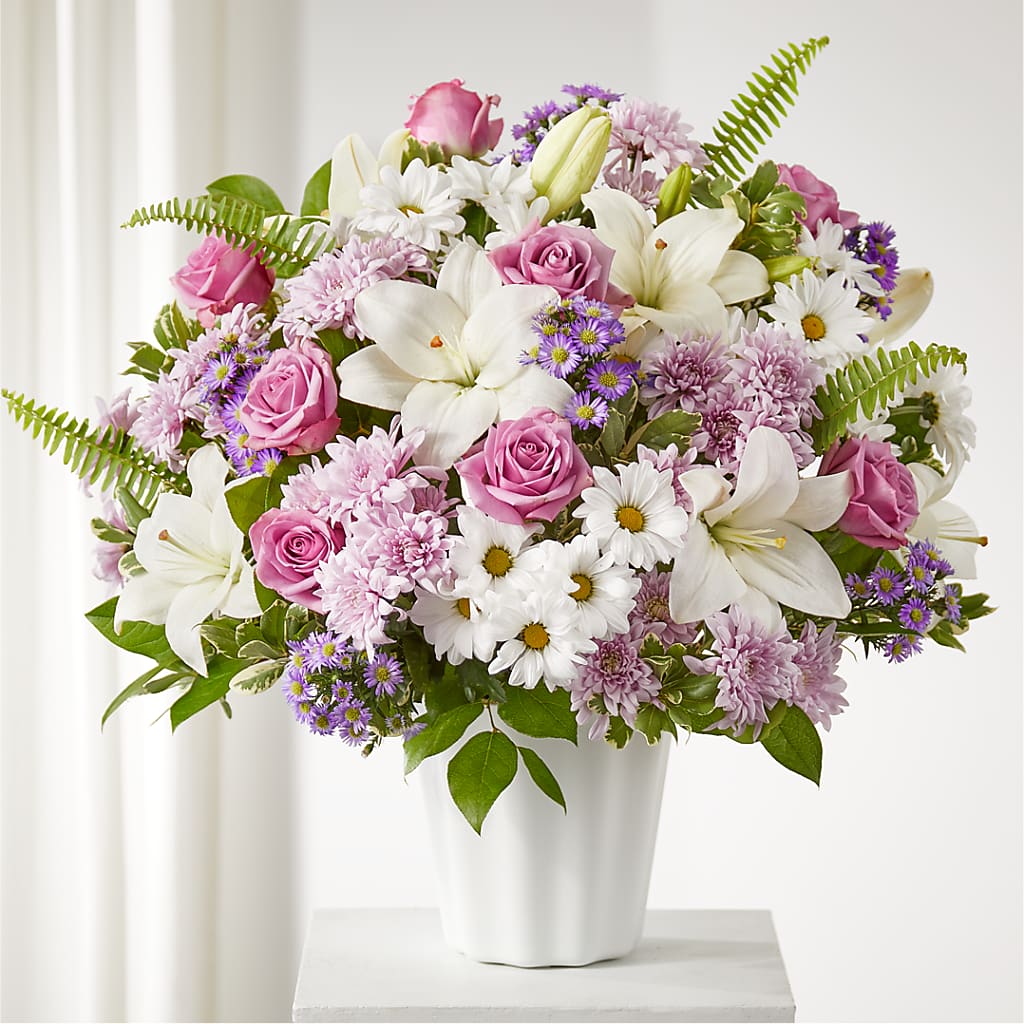 Warmest Thoughts Tabletop Basket – Flowers By Us, Grand Forks ND