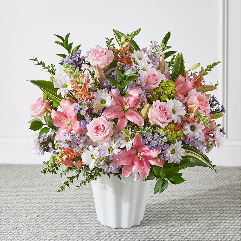 Abundant Compassion Floor Basket – Flowers By Us, Grand Forks ND