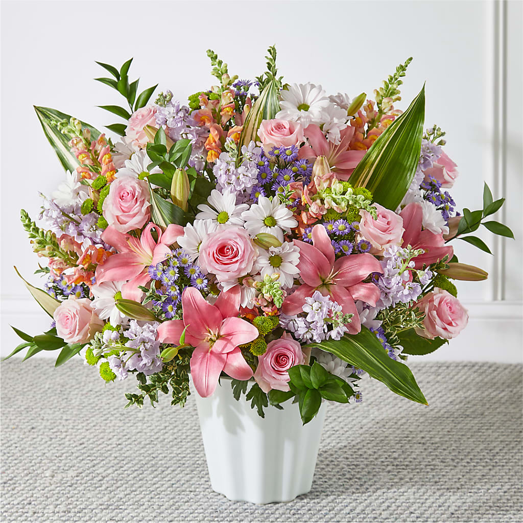 Abundant Compassion Floor Basket – Flowers By Us, Grand Forks ND