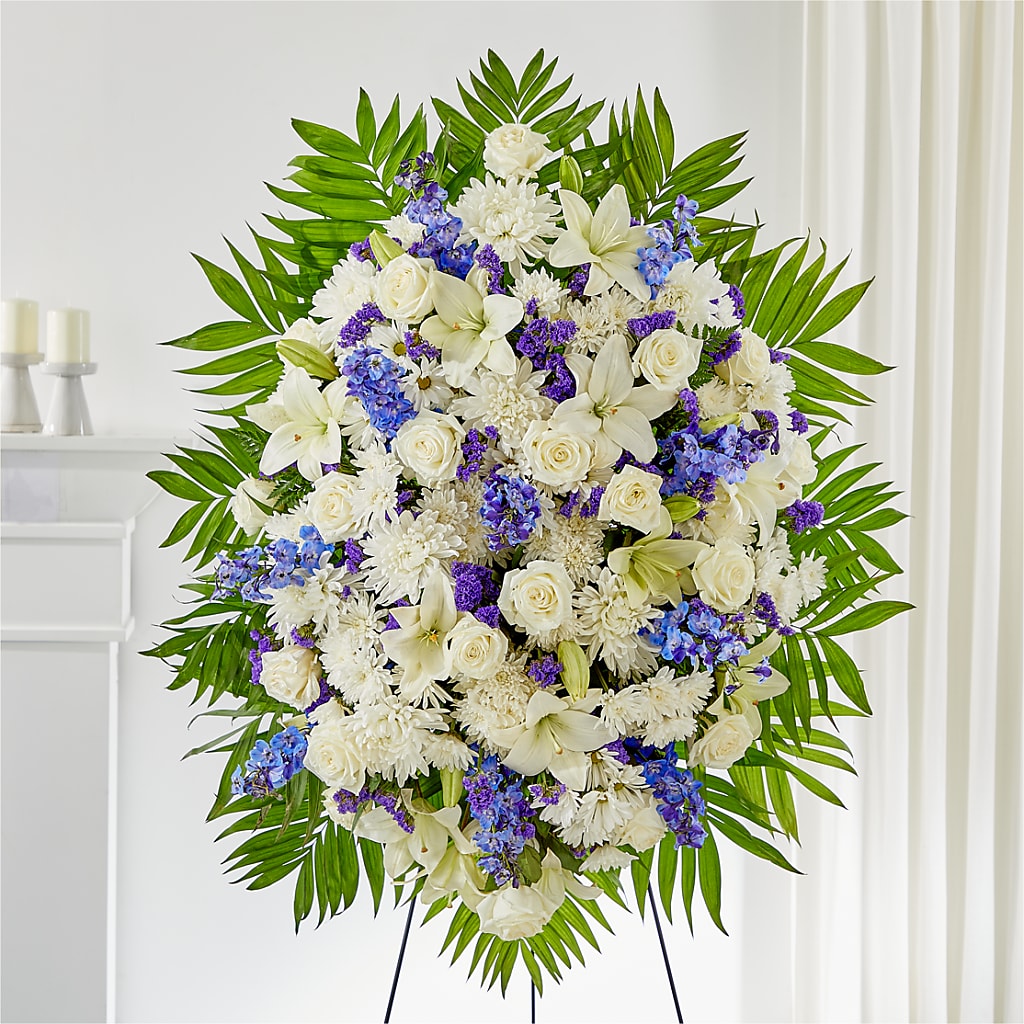 At Rest Standing Spray – Flowers By Us, Grand Forks ND