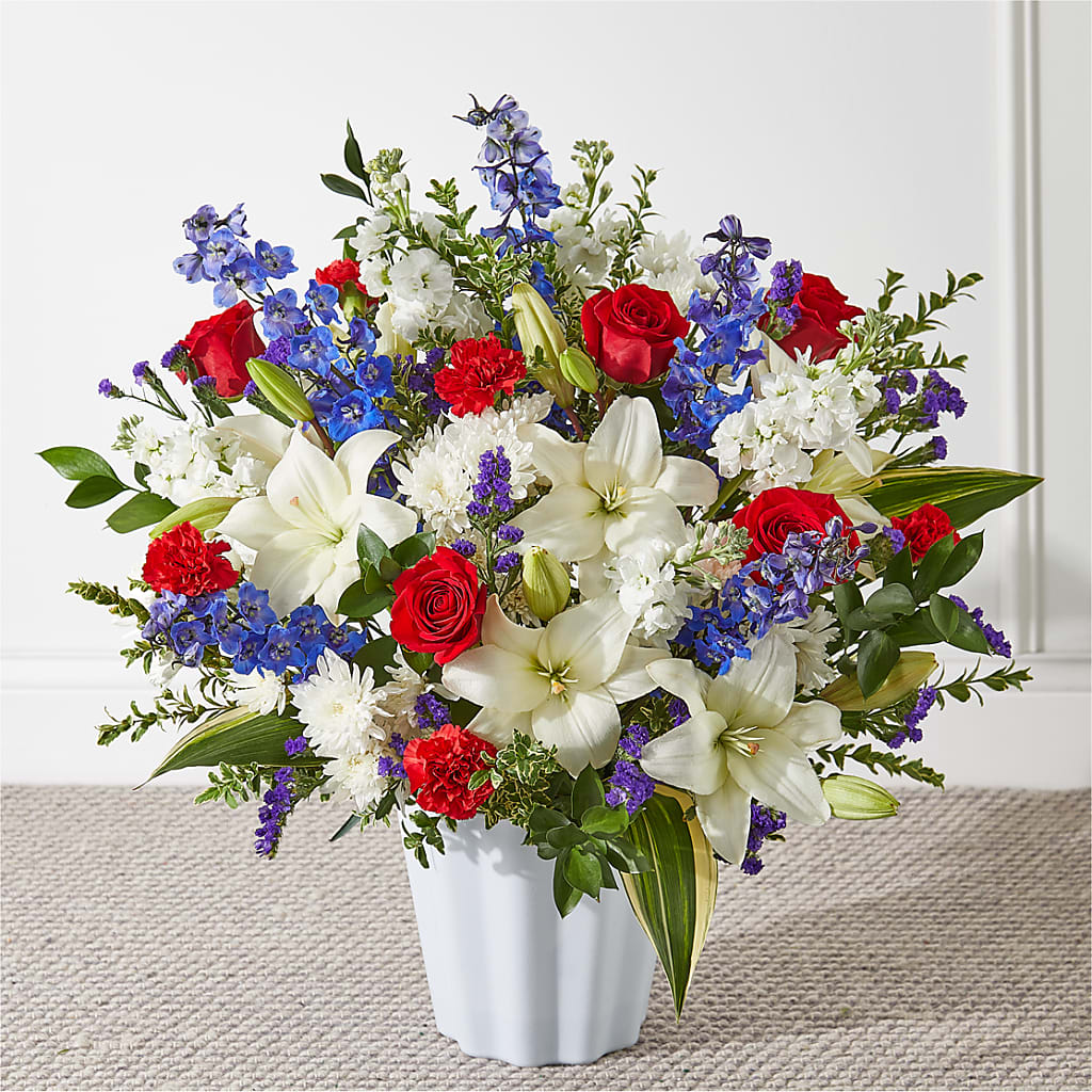 Consoled Floor Basket – Flowers By Us, Grand Forks ND