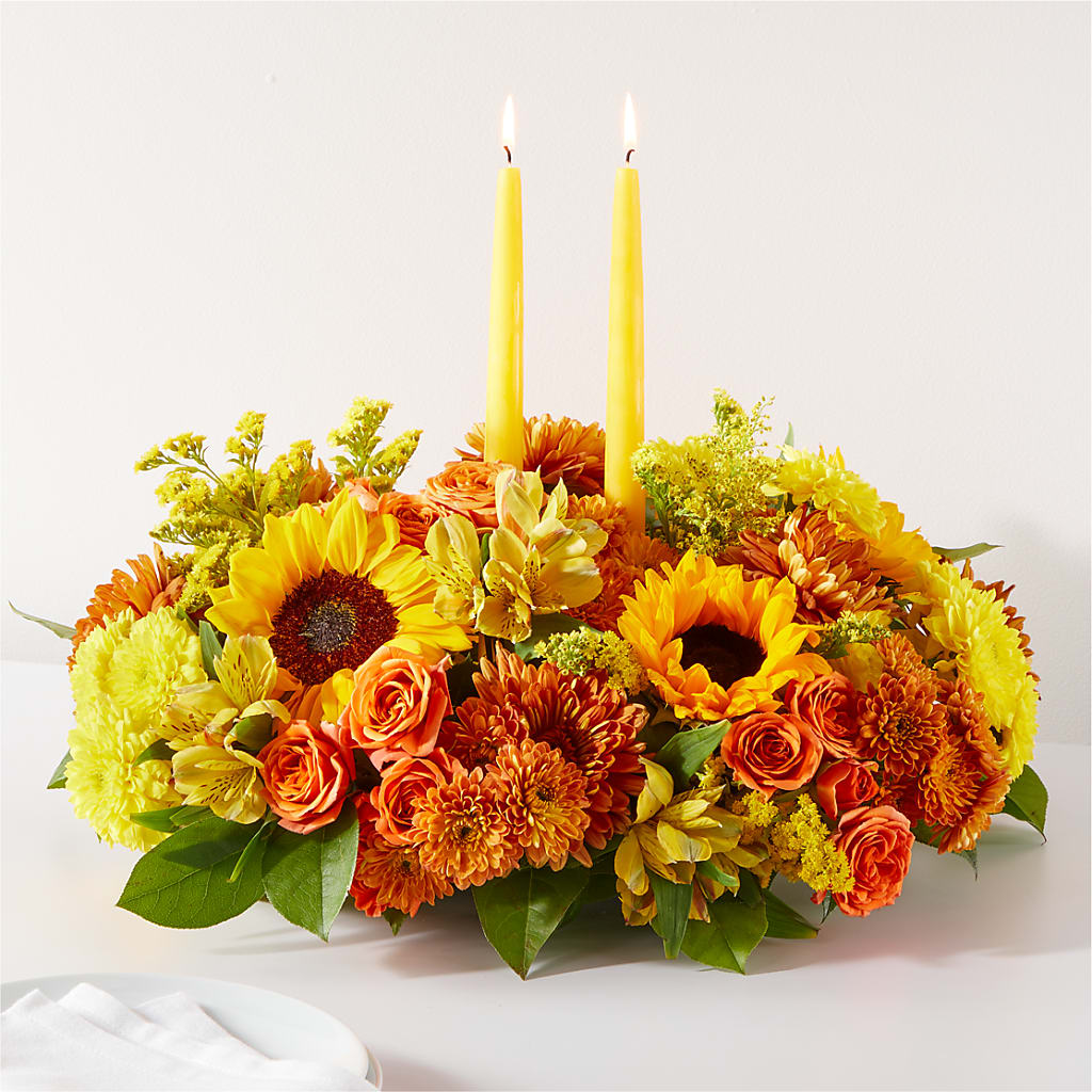 Autumn Harmony Centerpiece – Flowers By Us, Grand Forks ND