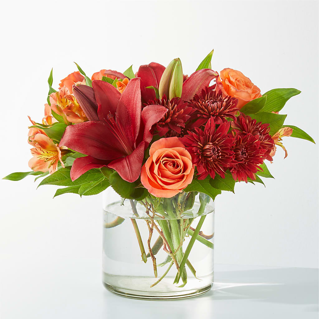 Crimson Leaves Bouquet – Flowers By Us, Grand Forks ND