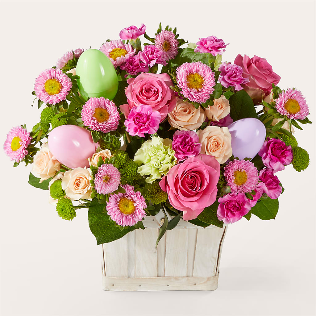 Get Eggcited Basket – Flowers By Us, Grand Forks ND