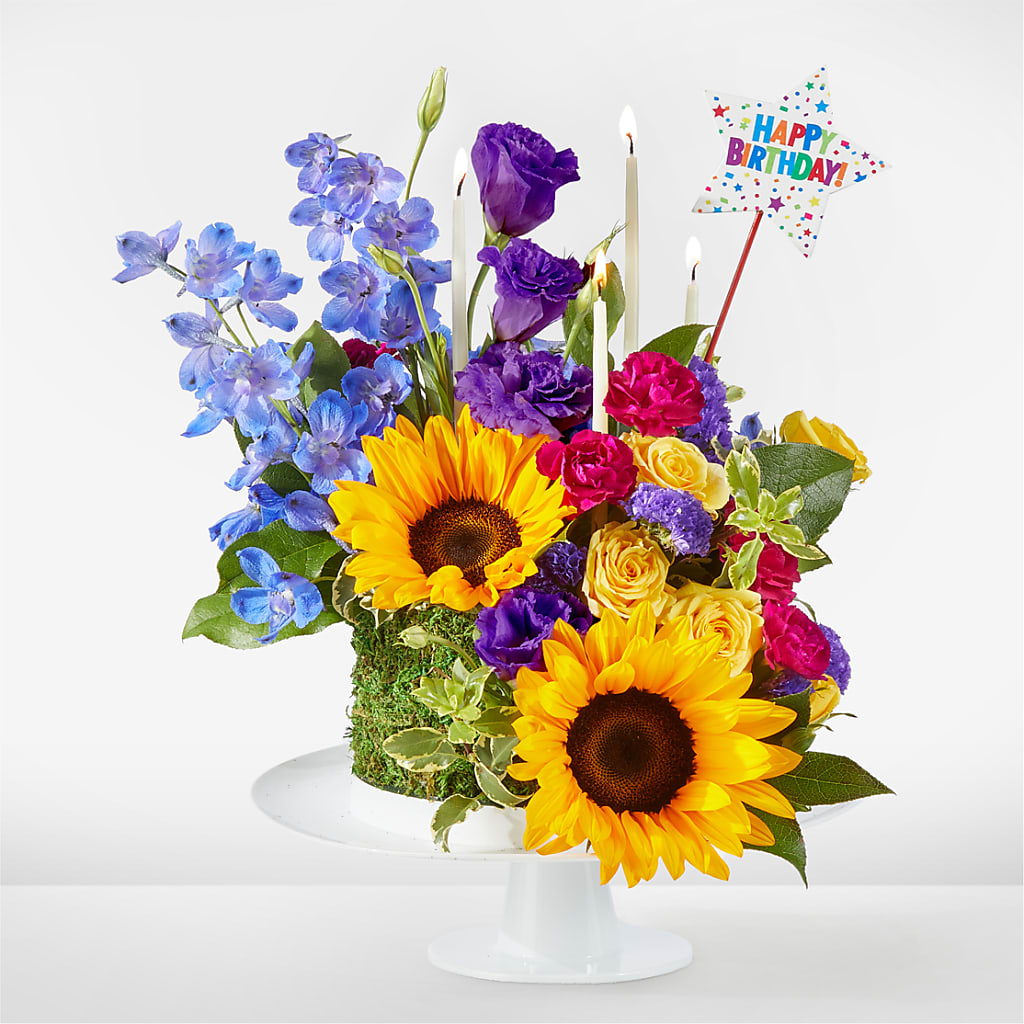 Star of the Day Floral Cake – Flowers By Us, Grand Forks ND