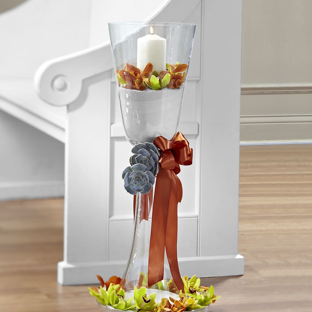Matrimony Pew Decor – Flowers By Us, Grand Forks ND