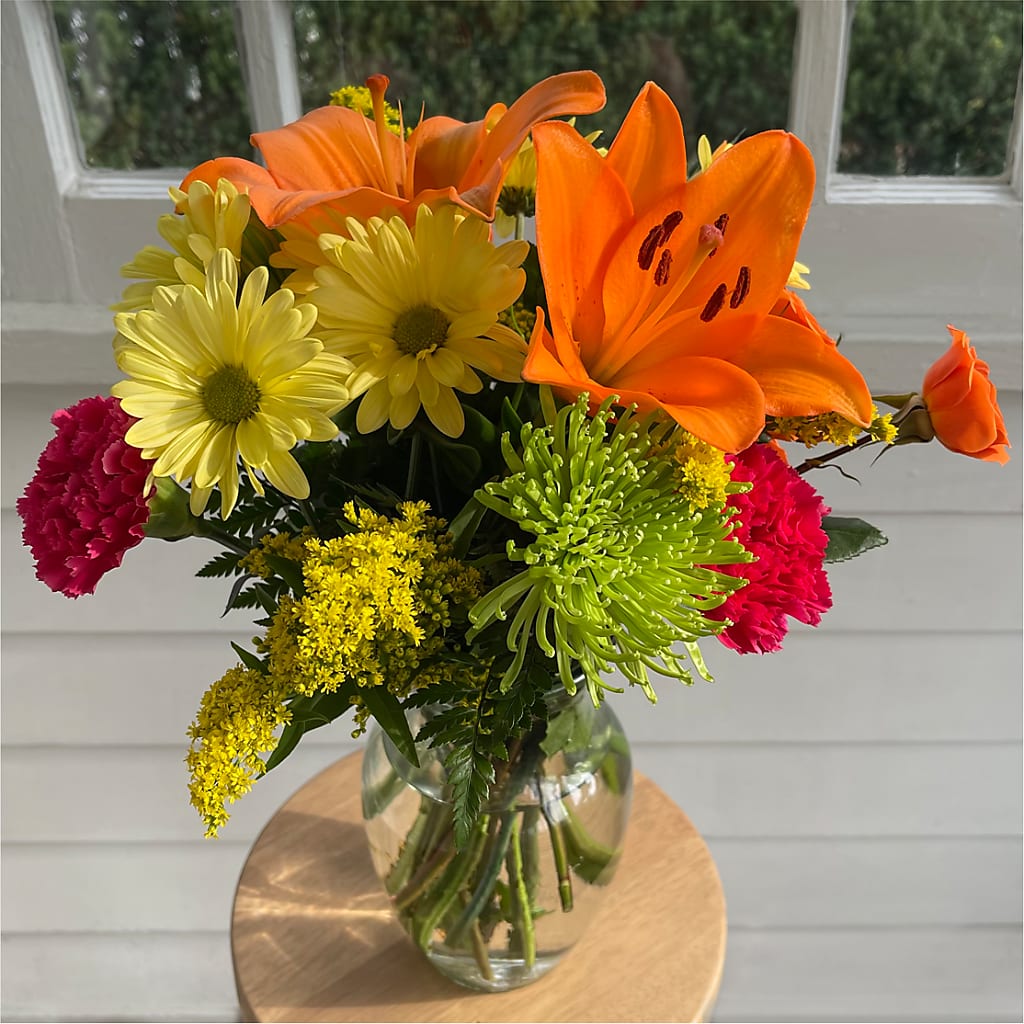 Bold & Bright – A Florist Original –  Flowers By Us, Grand Forks ND