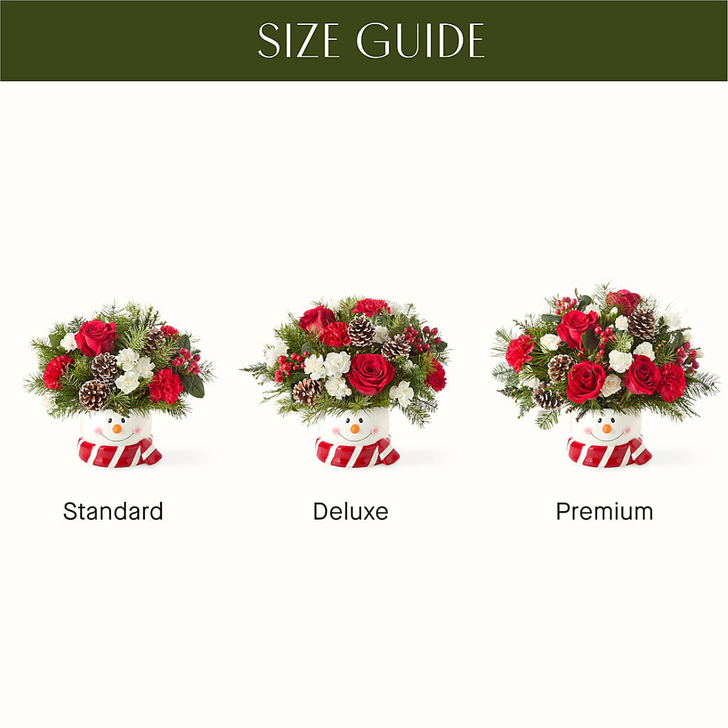 Jolly Snowman Bouquet –  Flowers By Us, Grand Forks ND