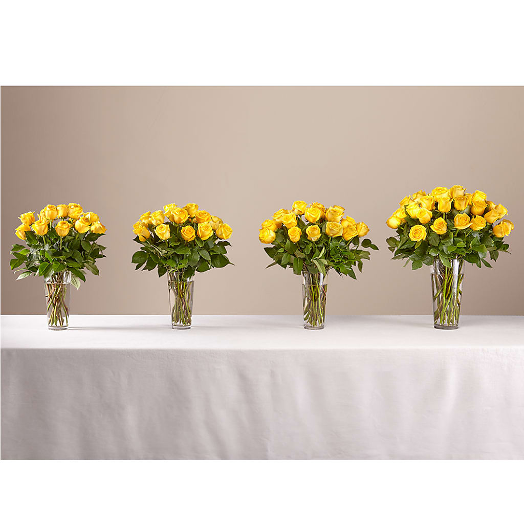 Long Stem Yellow Rose Bouquet –  Flowers By Us, Grand Forks ND
