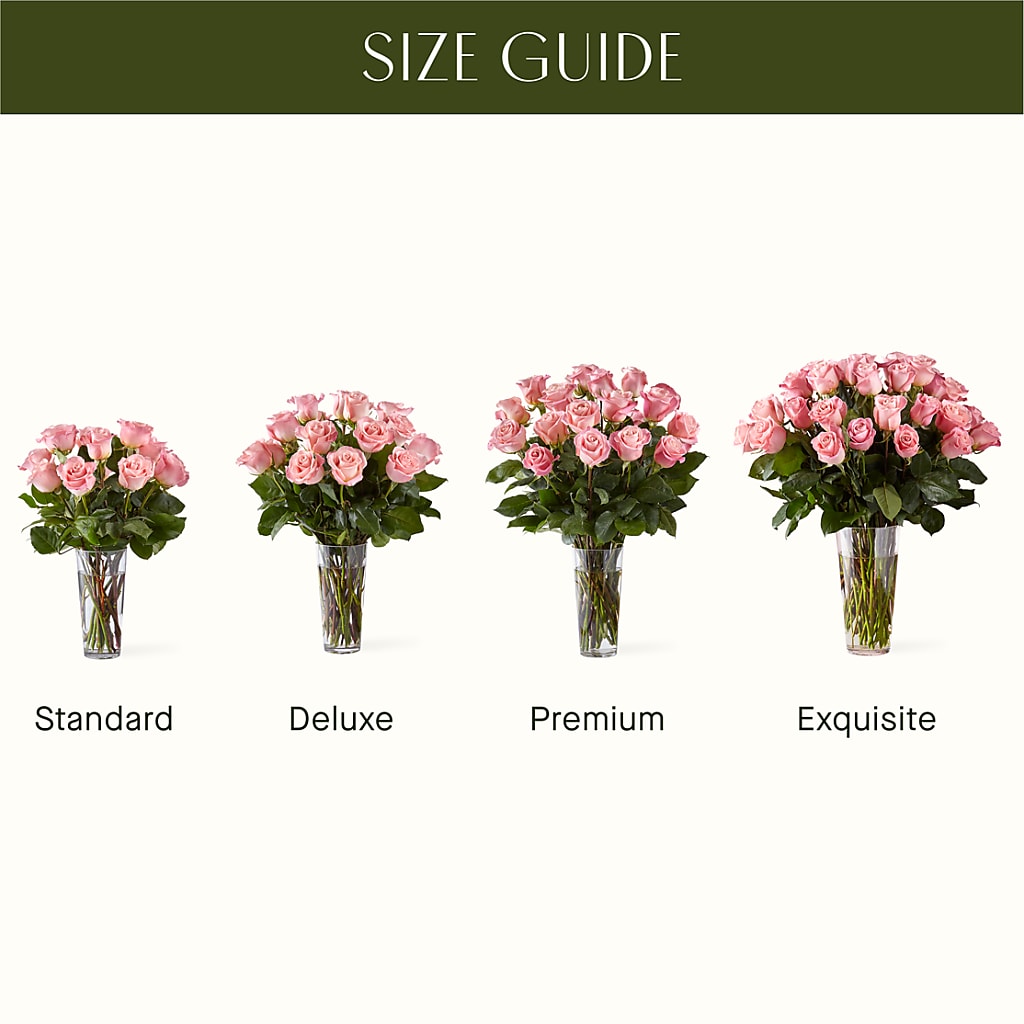 Long Stem Pink Rose Bouquet –  Flowers By Us, Grand Forks ND
