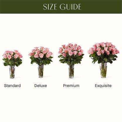 Long Stem Pink Rose Bouquet –  Flowers By Us, Grand Forks ND