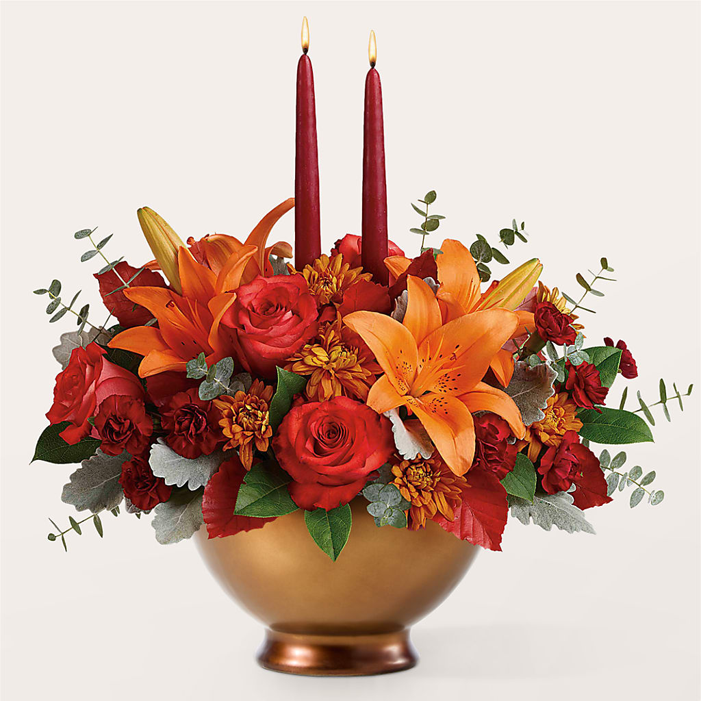 Fruits of Fall Centerpiece –  Flowers By Us, Grand Forks ND
