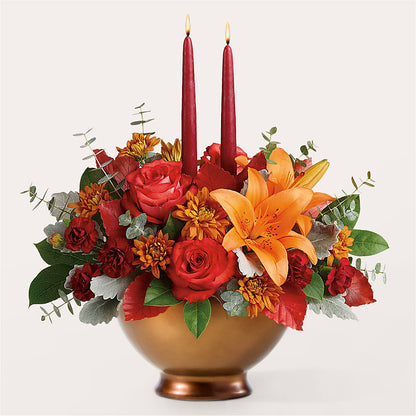 Fruits of Fall Centerpiece –  Flowers By Us, Grand Forks ND