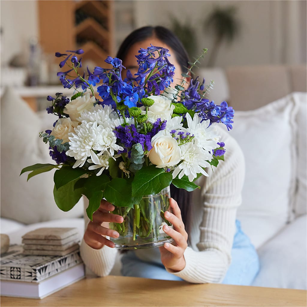 Cerulean Waves Bouquet –  Flowers By Us, Grand Forks ND