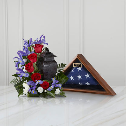 Patriotic Tribute Arrangement –  Flowers By Us, Grand Forks ND
