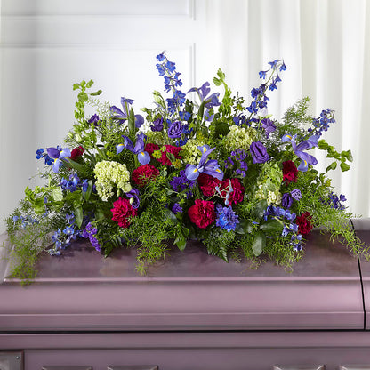 Always Treasured Casket Spray –  Flowers By Us, Grand Forks ND