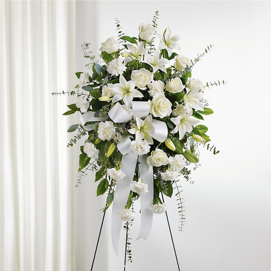 With Care Standing Spray –  Flowers By Us, Grand Forks ND