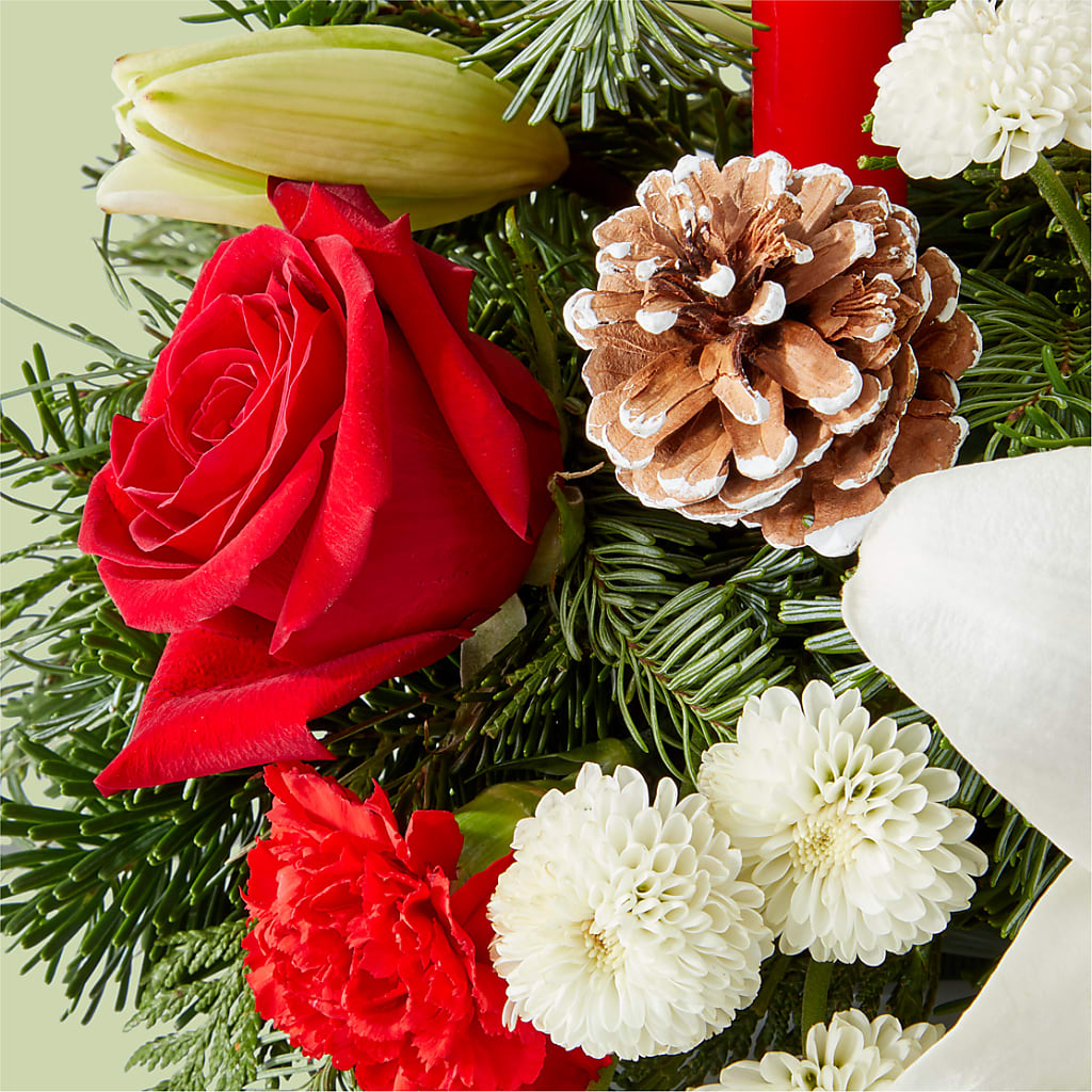 Seasonal Festivities Centerpiece –  Flowers By Us, Grand Forks ND