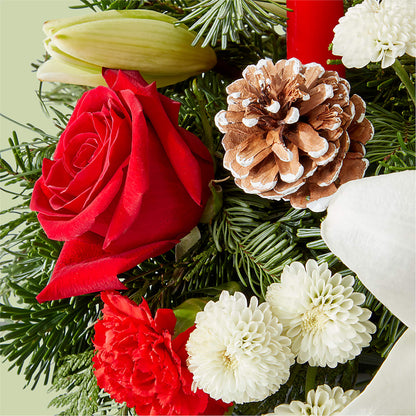 Seasonal Festivities Centerpiece –  Flowers By Us, Grand Forks ND