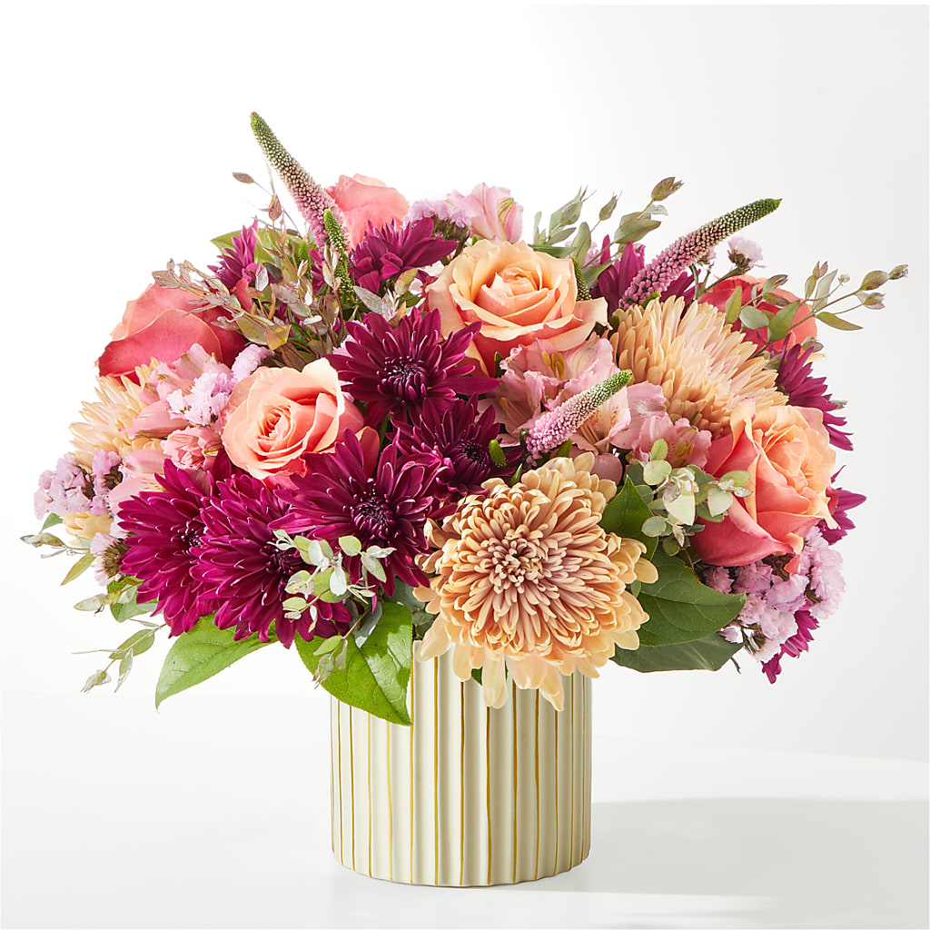 Berry Cobbler Bouquet with Ivory Vase –  Flowers By Us, Grand Forks ND