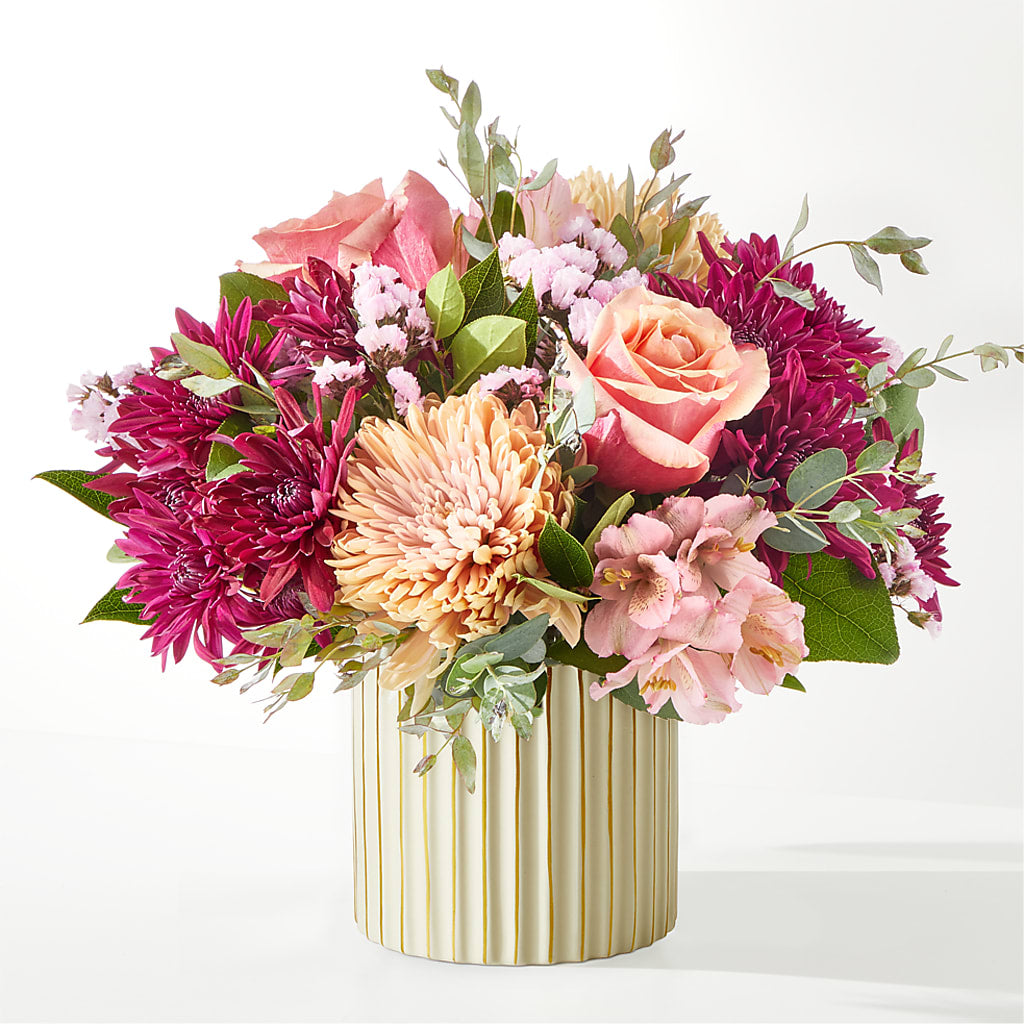 Berry Cobbler Bouquet with Ivory Vase –  Flowers By Us, Grand Forks ND