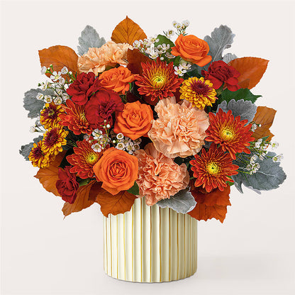 Merlot Bouquet with Ivory Vase –  Flowers By Us, Grand Forks ND