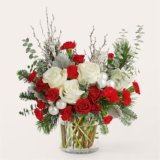 Trimming the Tree Bouquet –  Flowers By Us, Grand Forks ND