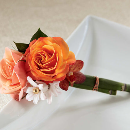 Sunset Dream Boutonniere –  Flowers By Us, Grand Forks ND
