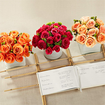 Dawn Rose Centerpiece –  Flowers By Us, Grand Forks ND